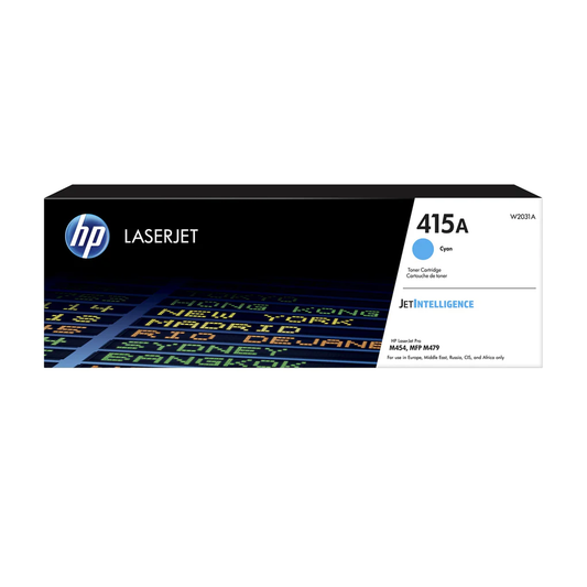 HP 415 A Toner, Black (W 2030A), Cyan (W 2031A), Yellow (W 2032A), Magenta (W 2033A)